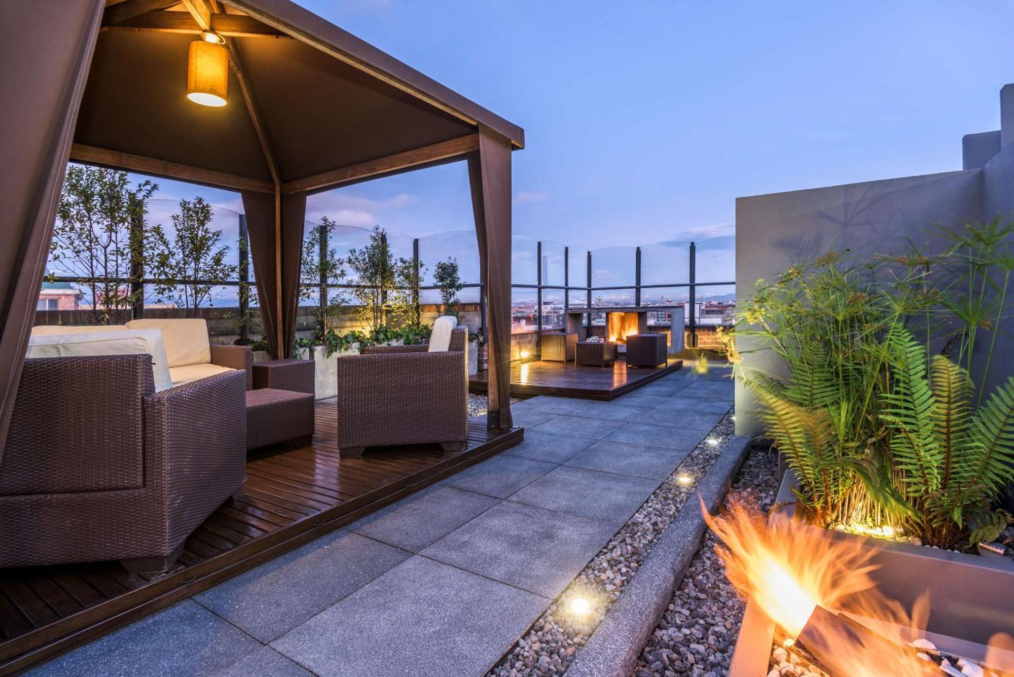 Nh Collection Bogota Andino Royal Hotel Luaran gambar Rooftop bar